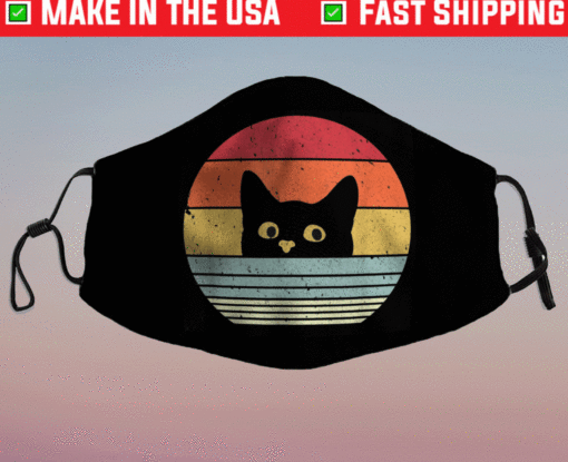 Cat Retro Style Face Mask