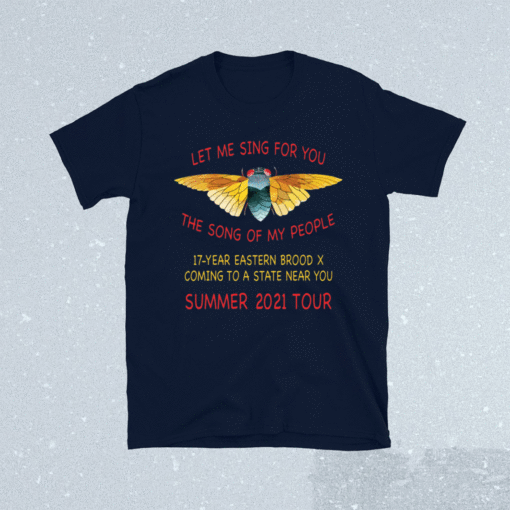 Cicada let me sing for you the song of my people summer 2021 tour t-shirt