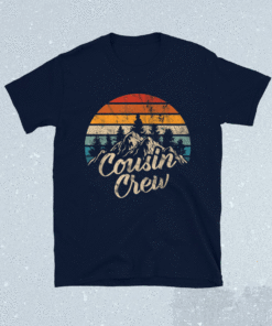 Cousin Crew Camping Outdoor Sunset Summer Camp Shirt