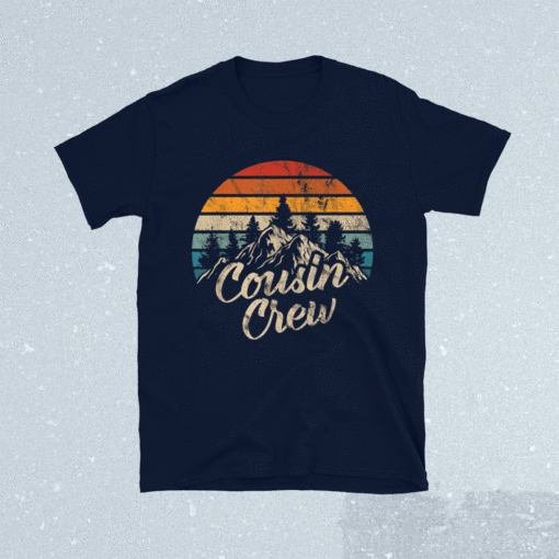 Cousin Crew Camping Outdoor Sunset Summer Camp Shirt