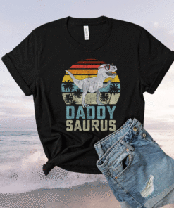 Daddysaurus T Rex Dinosaur Daddy Saurus Family Matching Shirt