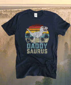 Daddysaurus T Rex Dinosaur Daddy Saurus Family Matching Shirt