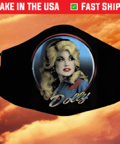 Dolly Parton Western Face Mask