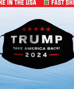 Donald Trump 2024 Take America Back Election Face Mask