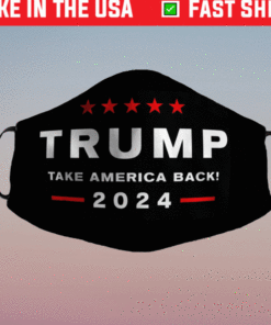 Donald Trump 2024 Take America Back Election Face Mask