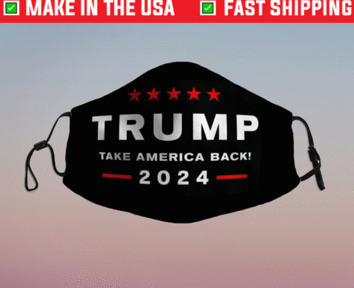 Donald Trump 2024 Take America Back Election Face Mask