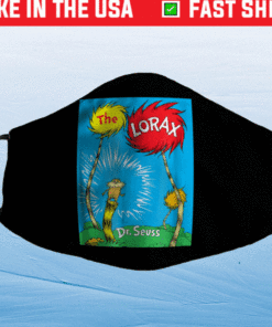 Dr Seuss The Lorax Book Cover Face Mask
