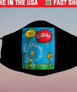 Dr Seuss The Lorax Book Cover Face Mask