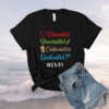 Educated Vaccinated Caffeinated Dedicated Lvn Funny Shirt