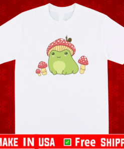 Frog with Mushroom hat and snail T-Shirt