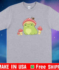 Frog with Mushroom hat and snail T-Shirt