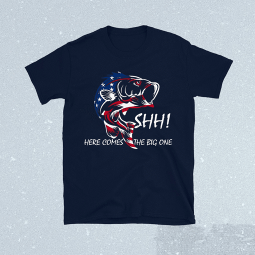 American Flag Fishing Vintage Novelty Fishing Shirt