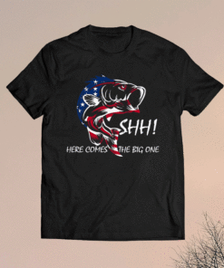 American Flag Fishing Vintage Novelty Fishing Shirt