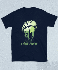 I Hate People Bigfoot Sasquatch Alien Lovers Shirt