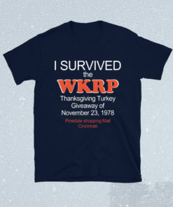 I survived the WKRP turkey drop Thanksgiving Turkey Shirt