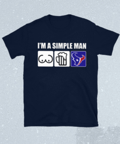 I'm A Simple Man Beer Vs Houston Texans Football Shirt