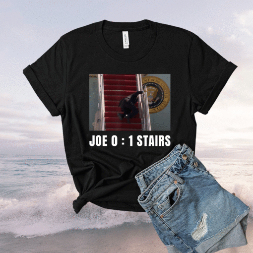 Joe Biden Falling Down Stairs Joe Vs Stairs Funny Shirt