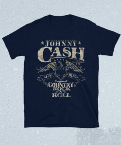 Johnny Arts Cash Music Country Rock N Roll The Man In Black Shirt