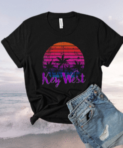 Key West Florida Family Beach Vacation Retro Shirt