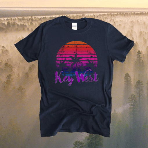 Key West Florida Family Beach Vacation Retro Shirt