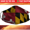 Maryland Flag Face Masks