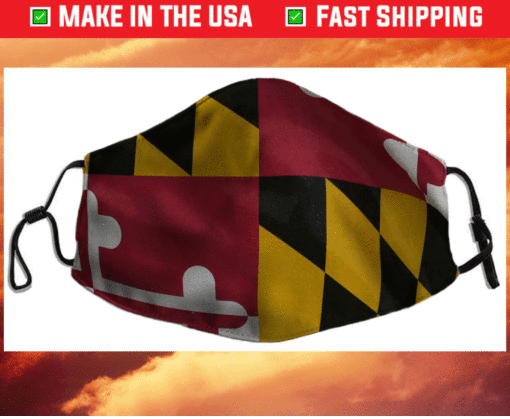 Maryland Flag Face Masks