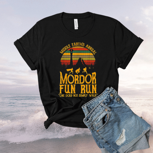 Middle Earths Annual Mordor Fun Run One Does Not Simply Shirt