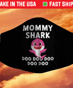 Mommy Shark Doo Doo Doo Face Mask