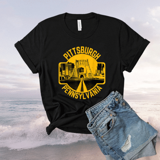 Pittsburgh Pennsylvania Steel City Skyline Home 412 Shirt