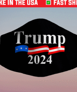 President Donald Trump Flag 2024 Face Mask