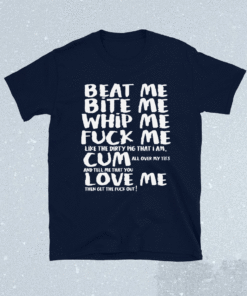 Retro Music Lover Costume Beat Me Bite Me Whip Me Shirt