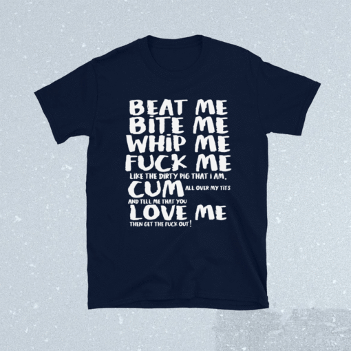 Retro Music Lover Costume Beat Me Bite Me Whip Me Shirt