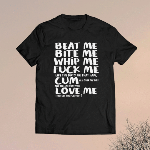 Retro Music Lover Costume Beat Me Bite Me Whip Me Shirt