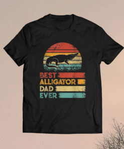 Retro Vintage Best Alligator Dad Ever Animals Lover Shirt