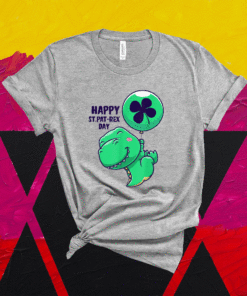 Funny Saint Patrick Day Flying Dinosaur With Balloon Shirt