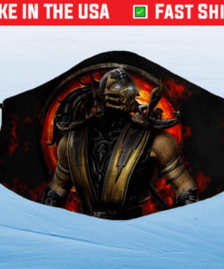 Scorpion Mortal Kombat Filter Face Mask