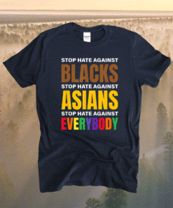 Stop Hate Against Blacks Against Asians and Everybody Else Shirt