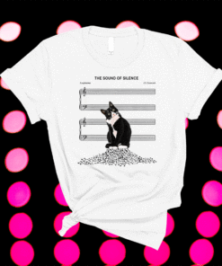 The Sound Of Silence Music And Cats Lover Shirt