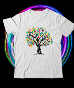 Tree Of Life Autism Awareness Month ASD Supporter Shirt