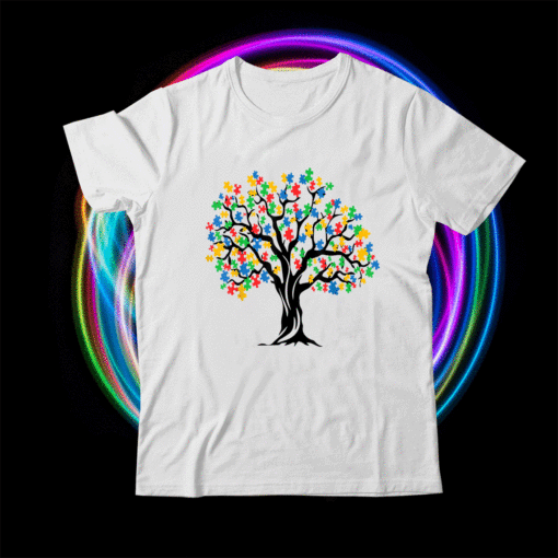 Tree Of Life Autism Awareness Month ASD Supporter Shirt