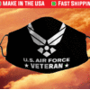 US Air Force Veteran Filter Face Mask