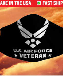 US Air Force Veteran Filter Face Mask