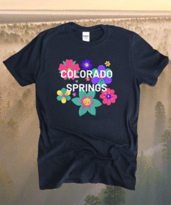 Colorado Springs Floral Souvenir Shirt