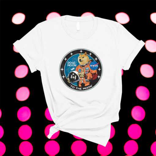 Dogecoin Astronaut To the Moon Blockchain HODL Crypto Shirt