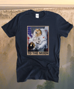 Dogecoin Astronaut To the Moon Blockchain HODL Crypto Shirt