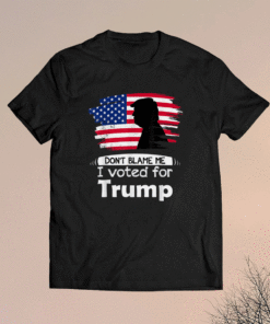 Don't Blame Me I Voted For Trump Distressed Vintage Flag Shirt