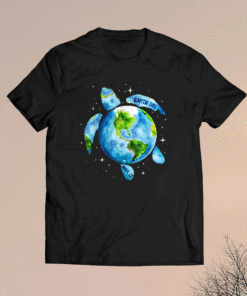 Earth Day 2021 Restore Earth Sea Turtle Art Save the Planet Shirt ...