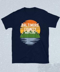 From Baltimore County Maryland Vintage Sunset Shirt