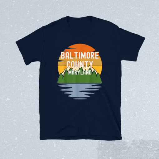 From Baltimore County Maryland Vintage Sunset Shirt