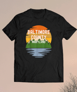 From Baltimore County Maryland Vintage Sunset Shirt